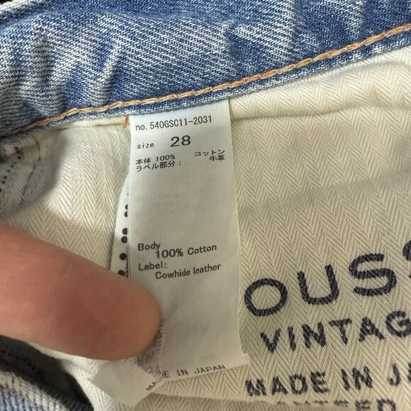 Moussy Vintage Jeans Women Japanese Howa Distressed Sz 28 Light Wash Button Fly - Picture 13 of 15